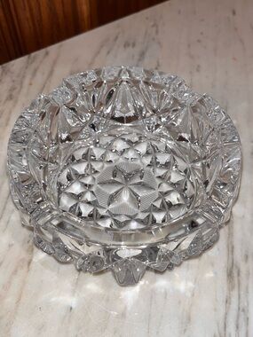 Cut Crystal Ash Tray or Dish